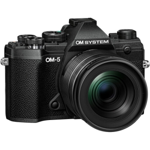 OM-SYSTEM OM-5 Black + 12-45mm F/4 PRO - Garanzia Polyphoto 2 Anni