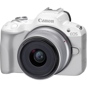 Canon EOS R50 White + RF-S 18-45mm F4.5-6.3 IS STM - Garanzia Canon 2 Anni
