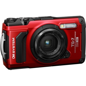 OM SYSTEM Tough TG-7 Red - Garanzia Polyphoto 2 Anni 