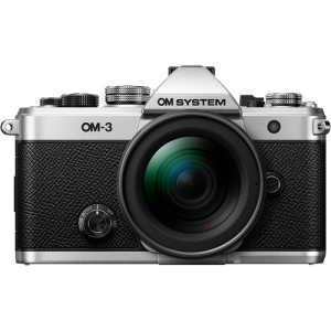OM SYSTEM OM-3 Silver + 12-45mm F/4 PRO - Garanzia Polyphoto 2 Anni