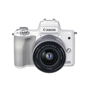 Canon EOS M50 Mark II + 15-45mm F/3.5-6.3 IS STM White - Garanzia Ufficiale Canon Italia 2 Anni