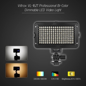 Viltrox Weeylite VL-162T Professional Bi-Color Dimmerabile LED Video Light
