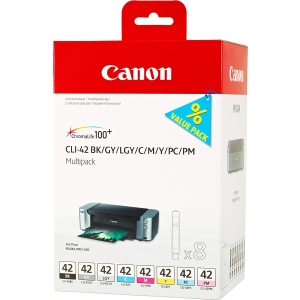 Canon CLI-42 Multipack 8 Colori - Garanzia Ufficiale Canon Italia 2 Anni