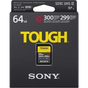 SONY SD HC 64GB TOUGH UHS-II U3 300MBS/299MBS 4K