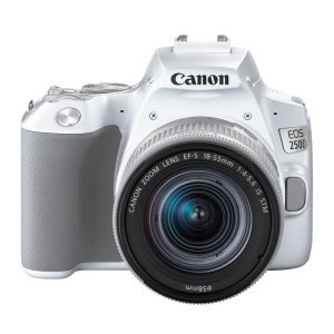 Canon EOS 250D White + EF-S 18-55mm f/4.5-5.6 IS STM - Garanzia Canon 2 Anni