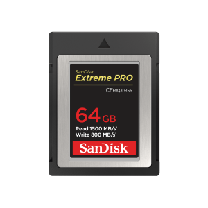 SANDISK EXTREME PRO® CF EXPRESS TYPE B 64GB 1700mBS