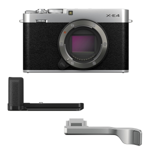 Fuji X-E4 Body Silver + MHG-XT4 + TR-XE4 - Garanzia Ufficiale Fuji Italia