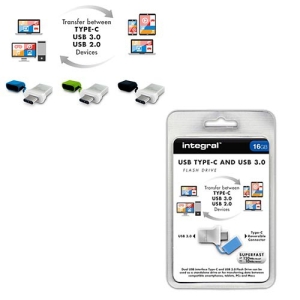 Pendrive Integral TypeC USB 3.0 16GB