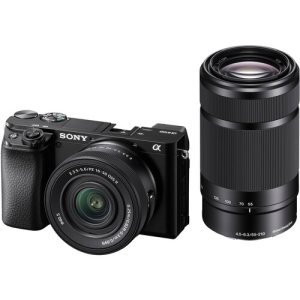 Sony A6100 + Sony E PZ 16-50mm II + Sony E 55-210mm - Garanzia Sony Italia 2 Anni