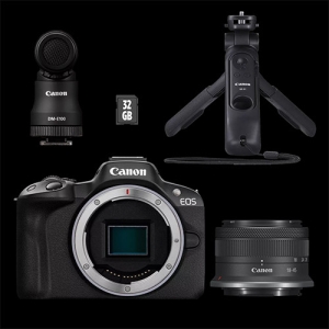 Canon EOS R50 V + RF-S 14-30mm F4.-6.3 IS STM PZ CREATOR KIT - Garanzia Canon 2 Anni