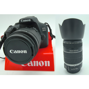 Canon EOS 2000D + EF-S 18-55mm f/3.5-5.6 III (Scatti 3.172) + Canon EF-S 55-250mm f/4-5.6 IS USATO