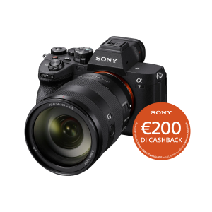 Sony A7III + Sony SEL 24-105mm F/4 G OSS FE - Garanzia Sony 2+1 Anni - "CASHBACK SONY € 200,00"