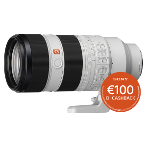 Sony SEL 70-200mm F2.8 GM II OSS FE - Garanzia Sony Italia 2+1 Anni - "SCONTO CASSA SONY € 150,00" + "CASHBACK SONY € 100,00"