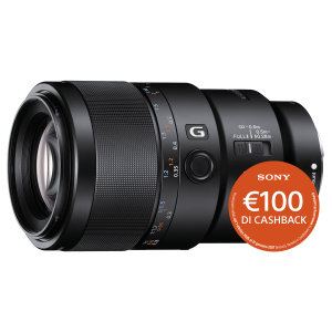 Sony SEL 90mm F2.8 Macro G OSS FE - Garanzia Sony Italia 2+1 Anni - "CASHBACK SONY € 100,00"