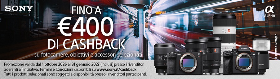 CASHBACK SONY fino a € 400,00