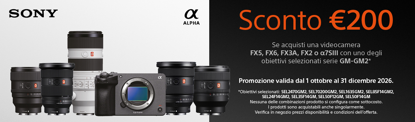 Sconto € 200 Sony FX5 + G Master