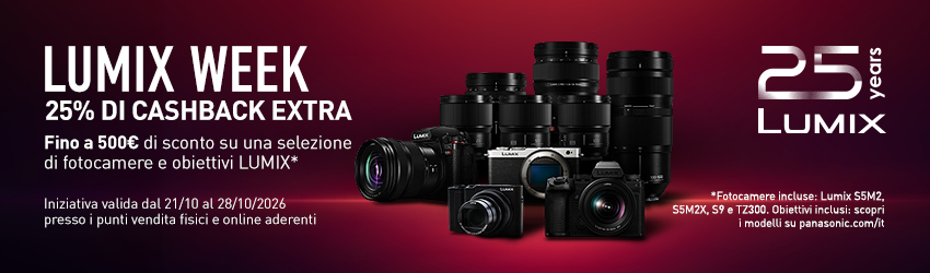 PANASONIC LUMIX Cashback fino a € 500