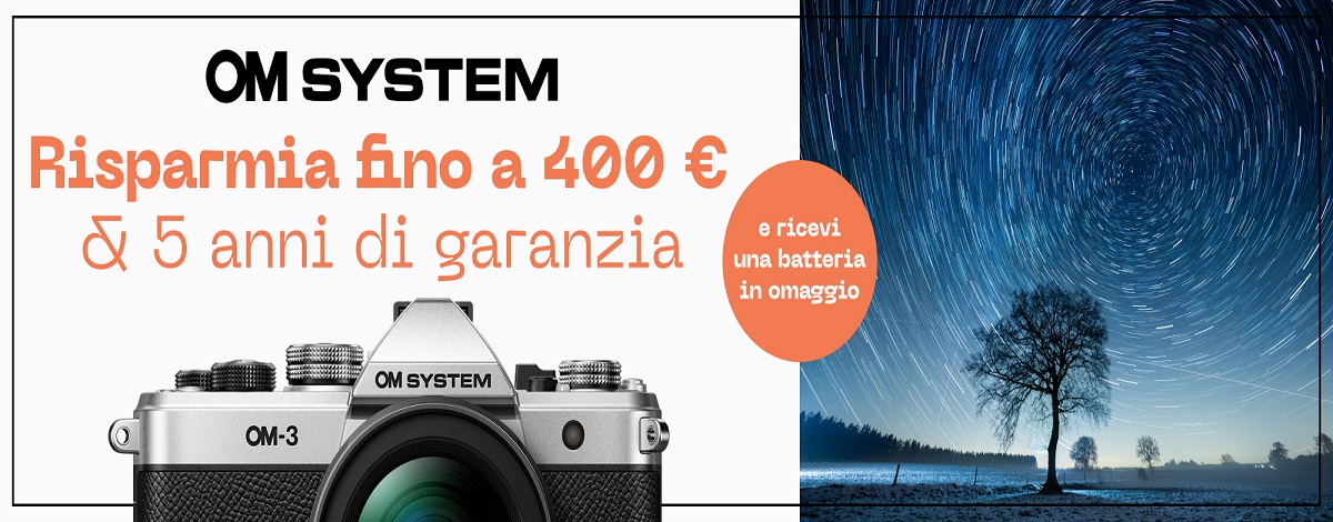 Cashback € 200 + 5 Anni Garanzia + Batteria BLX-1