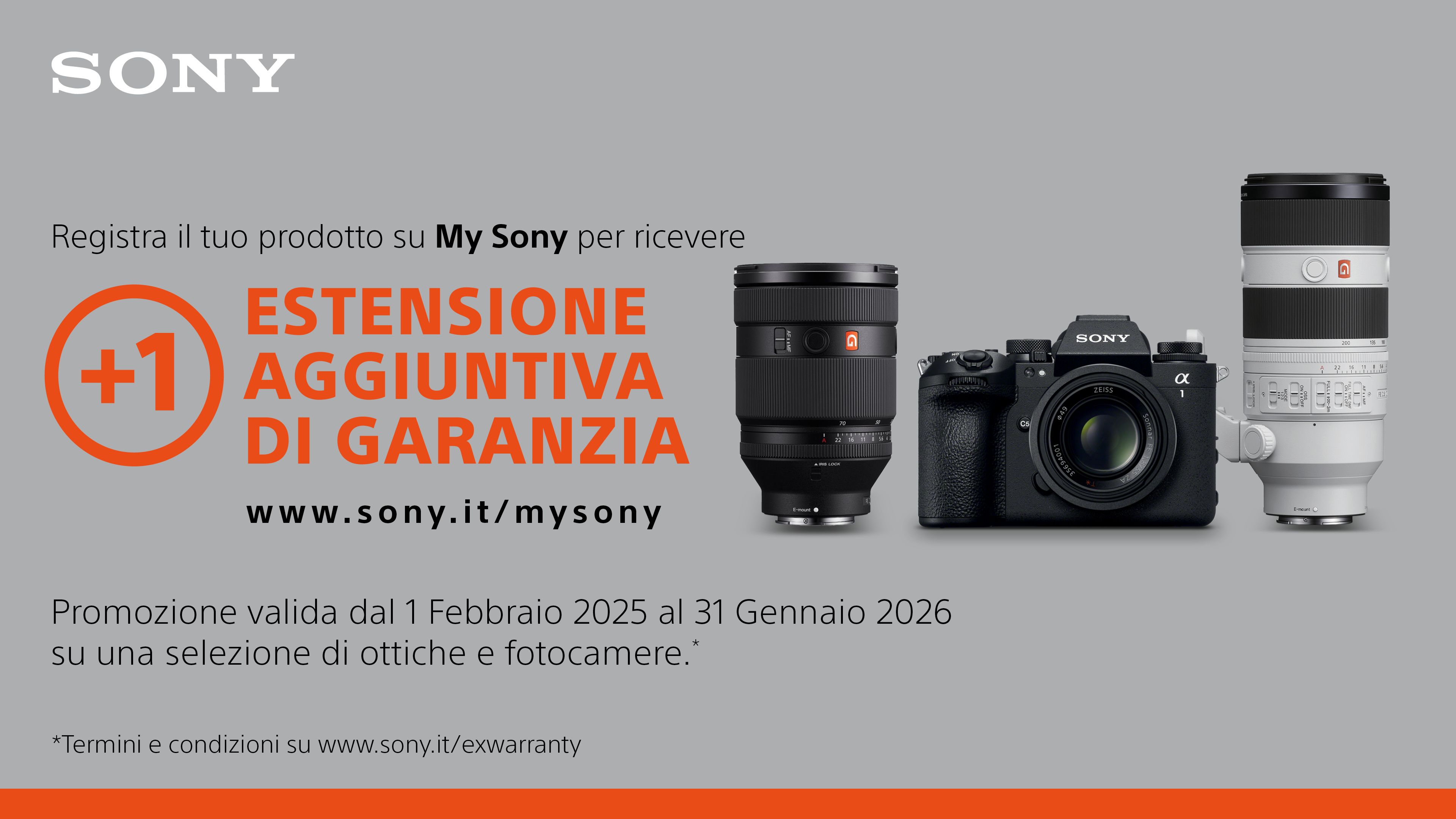 GARANZIA ESTENSIVA SONY 2+1 ANNI